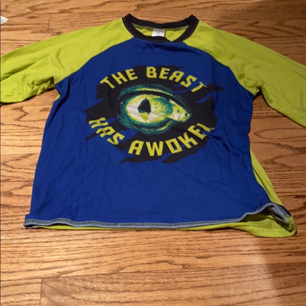 “the beasts had awoken” long sleeve pajama shirt